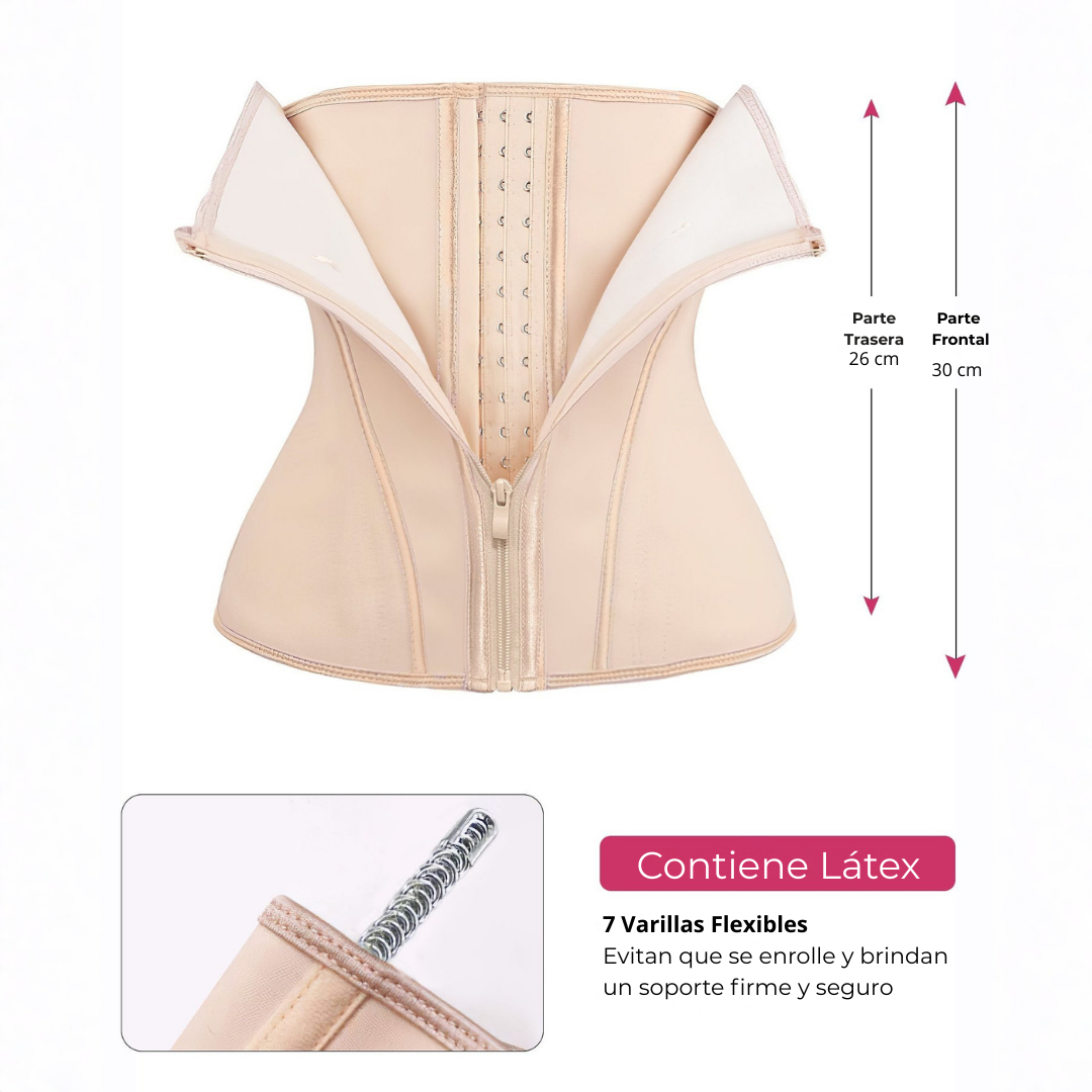 Ζώνη Λάτεξ Υψηλής Συμπίεσης με Εμπρόσθιο Κούμπωμα