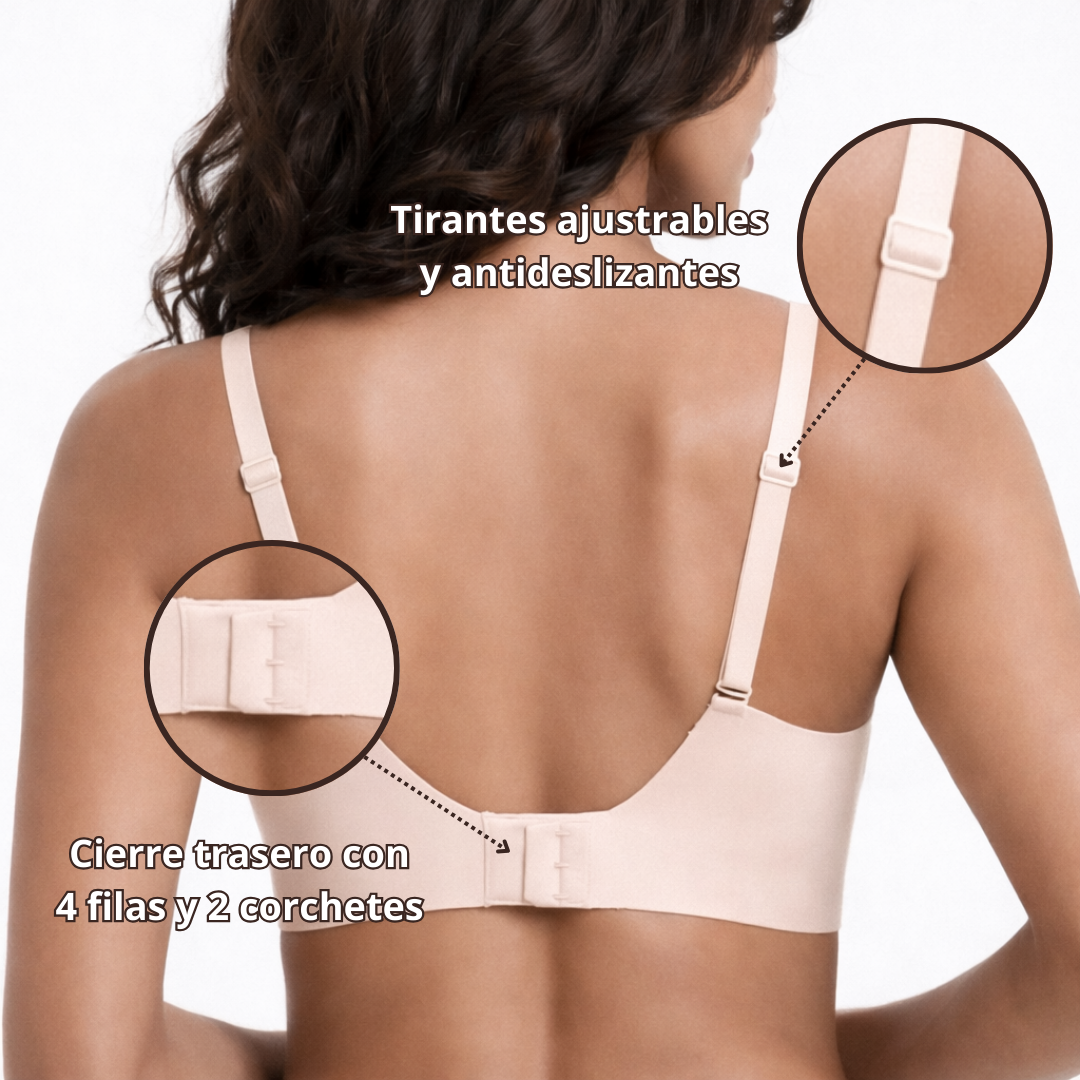 Sujetador sin costuras JellyLift™ con escote en V y efecto moldeador