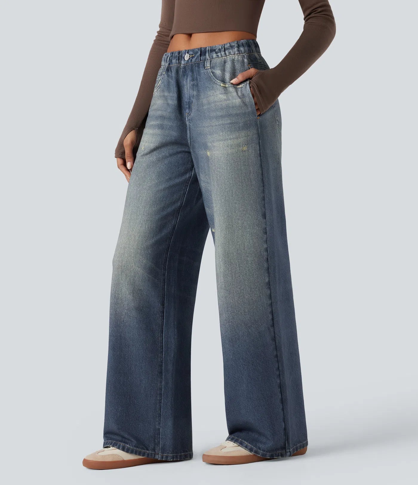 Jeans FlexWide Tiro Medio