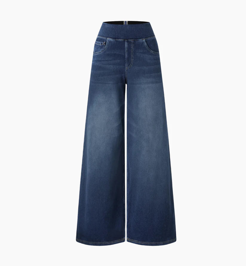 Jeans Flex Tiro Medio Wide