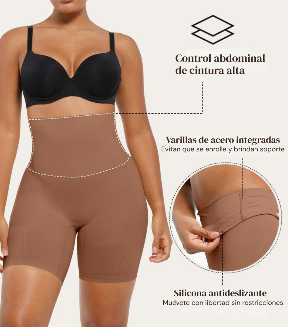 Short Moldeador Seamless Cintura Alta
