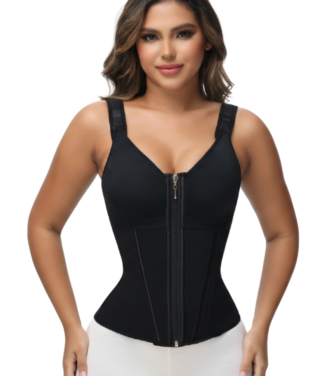 Κορσές Λάτεξ με Μπανέλες και Εμπρόσθιο Κούμπωμα