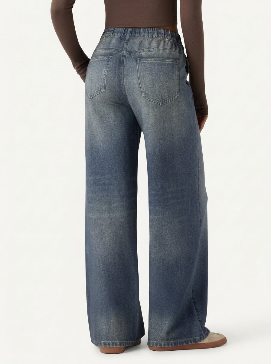 Jeans FlexWide Cintura Média
