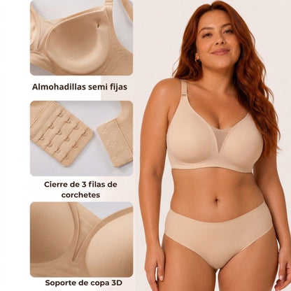 Sujetador LaceBloom de Encaje con Realce Natural