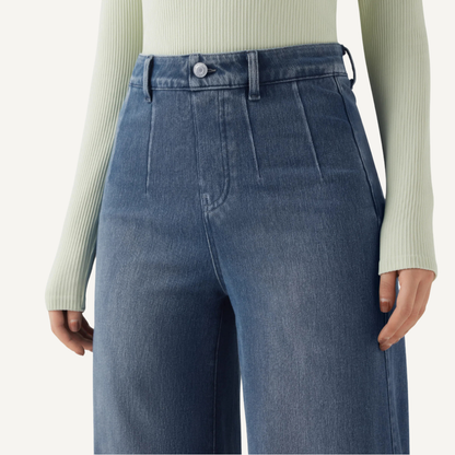 Jeans SculptFlex Cintura Média Wide