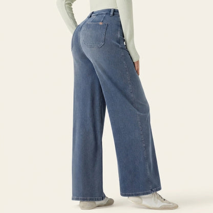 Jeans SculptFlex Cintura Média Wide