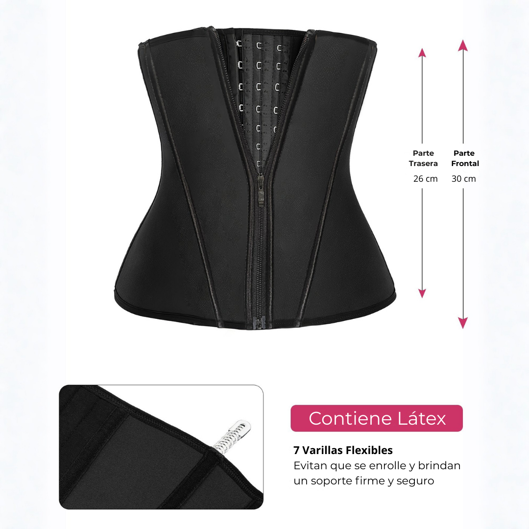 Ζώνη Λάτεξ Υψηλής Συμπίεσης με Εμπρόσθιο Κούμπωμα