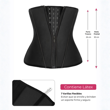 Ζώνη Λάτεξ Υψηλής Συμπίεσης με Εμπρόσθιο Κούμπωμα