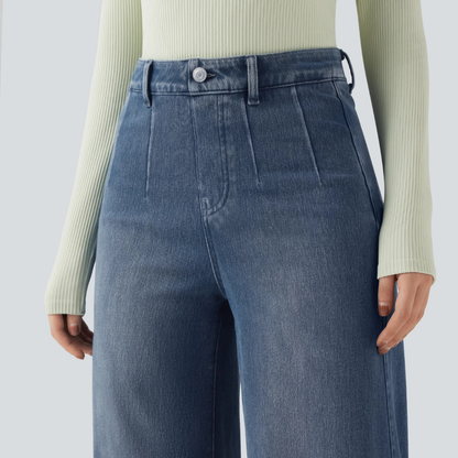 Jeans SculptFlex Tiro Medio Wide