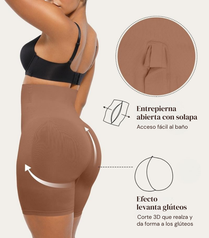 Short Moldeador Seamless Cintura Alta