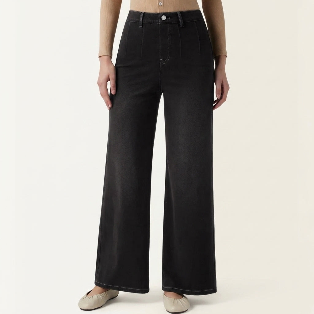 Jeans SculptFlex Cintura Média Wide