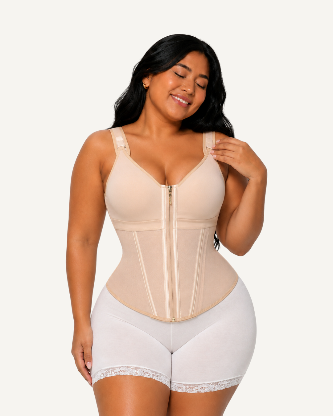 Corset Látex Varillas Cierre Frontal