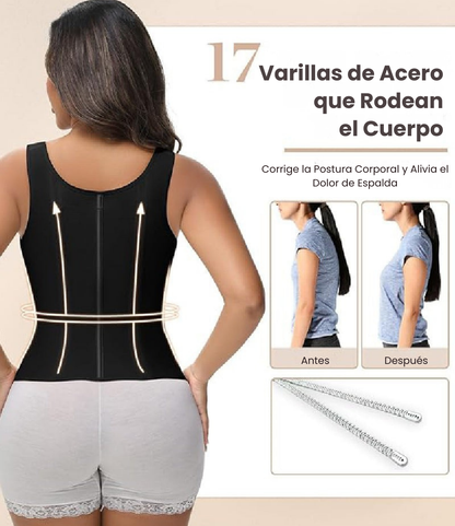 Κορσές Λάτεξ με Μπανέλες και Εμπρόσθιο Κούμπωμα