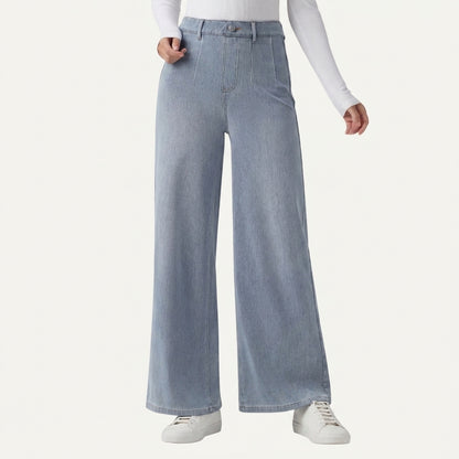 Jeans SculptFlex Cintura Média Wide