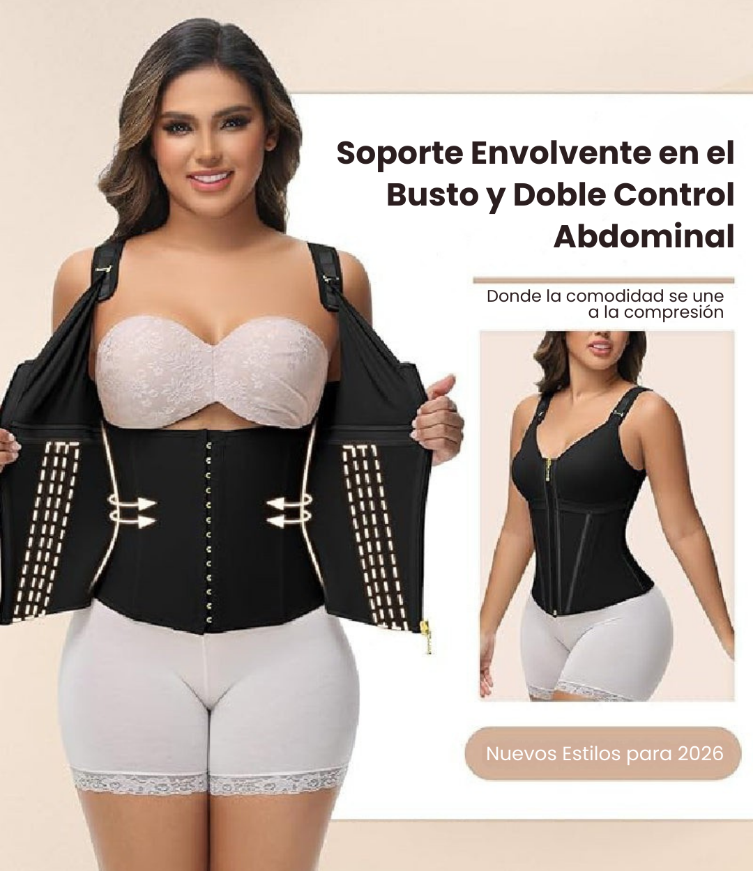 Κορσές Λάτεξ με Μπανέλες και Εμπρόσθιο Κούμπωμα