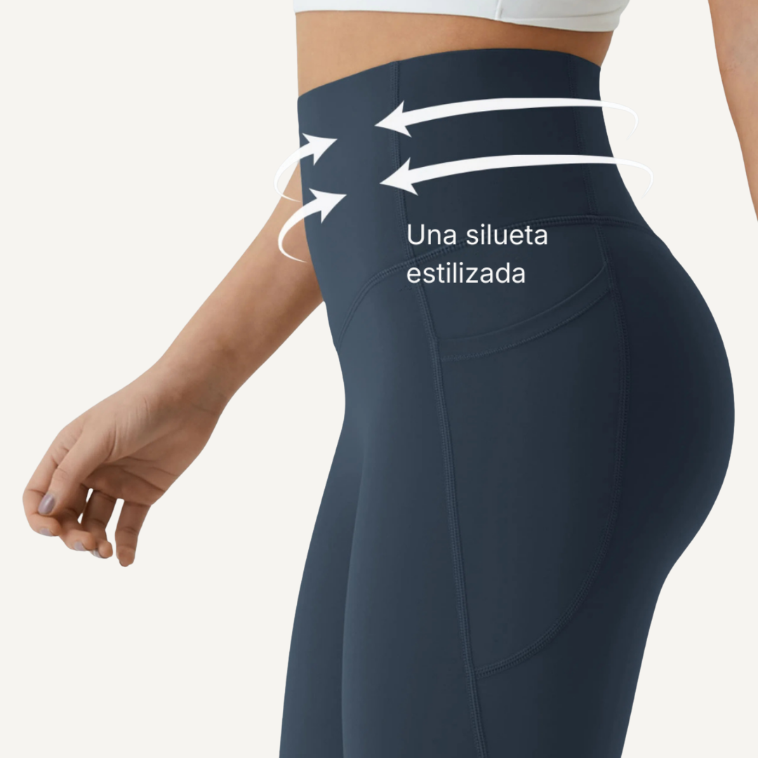 Leggings ElevateFit Cintura Alta com Bolsos