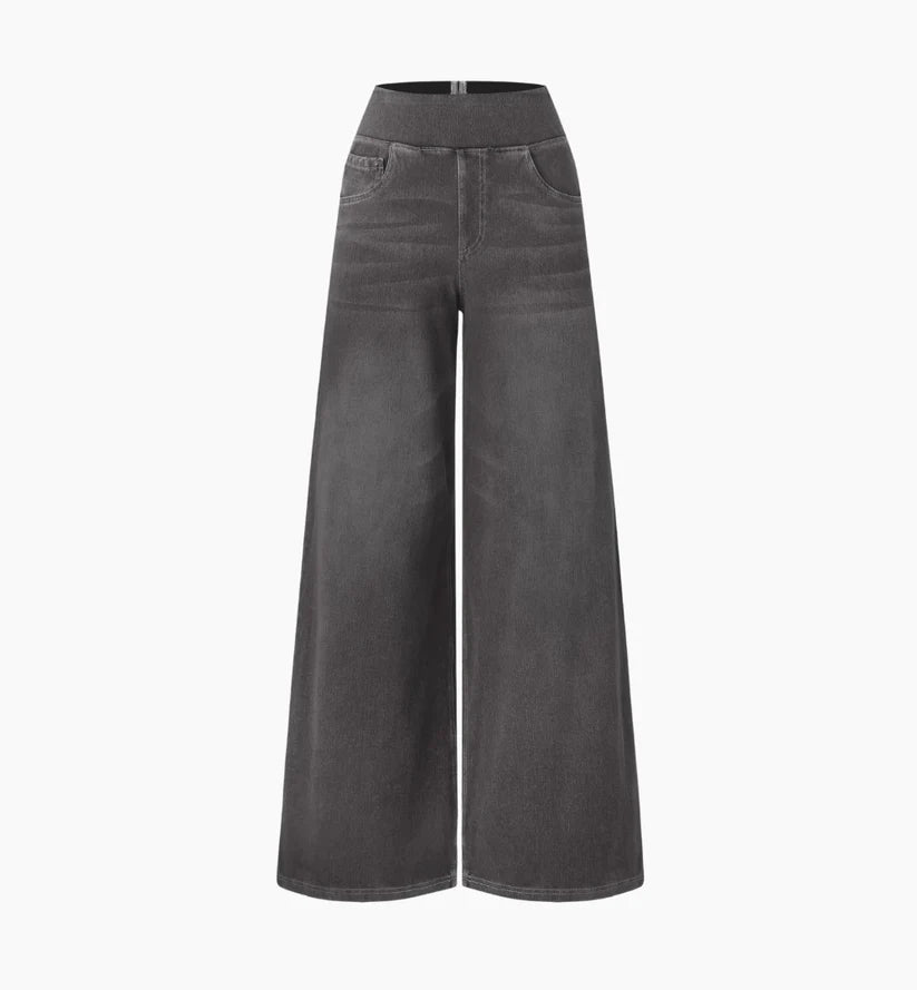 Jeans Flex Tiro Medio Wide