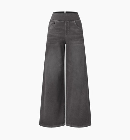 Jeans Flex Tiro Medio Wide