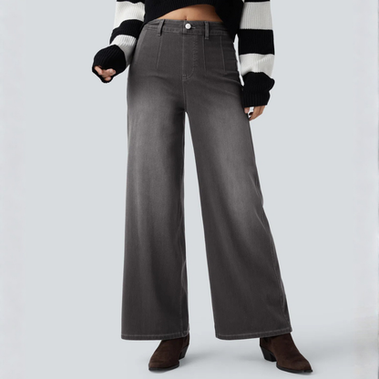 Jeans SculptFlex Tiro Medio Wide