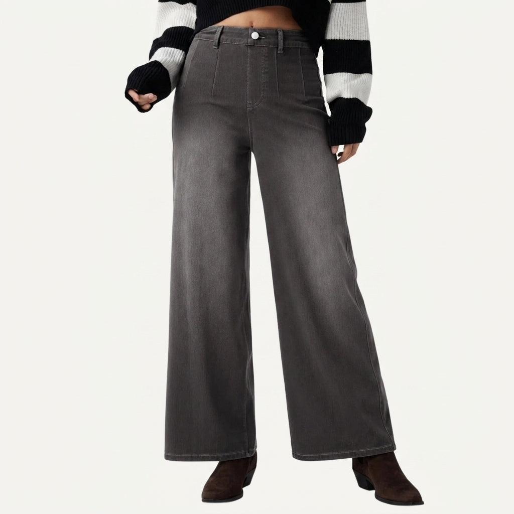 Jeans SculptFlex Cintura Média Wide