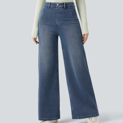 Jeans SculptFlex Tiro Medio Wide