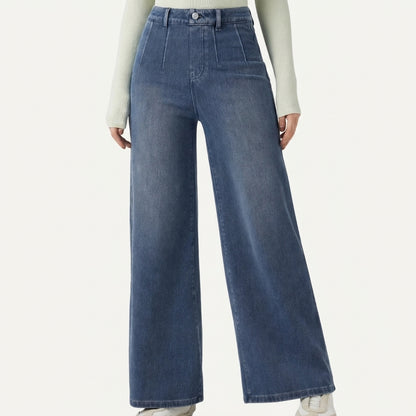 Jeans SculptFlex Cintura Média Wide