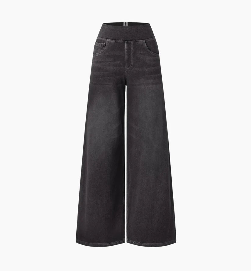 Jeans Flex Tiro Medio Wide