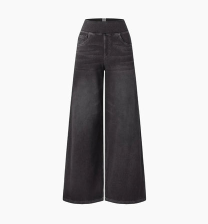 Jeans Flex Tiro Medio Wide