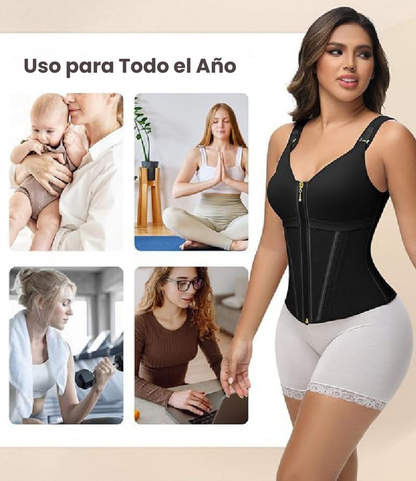 Κορσές Λάτεξ με Μπανέλες και Εμπρόσθιο Κούμπωμα