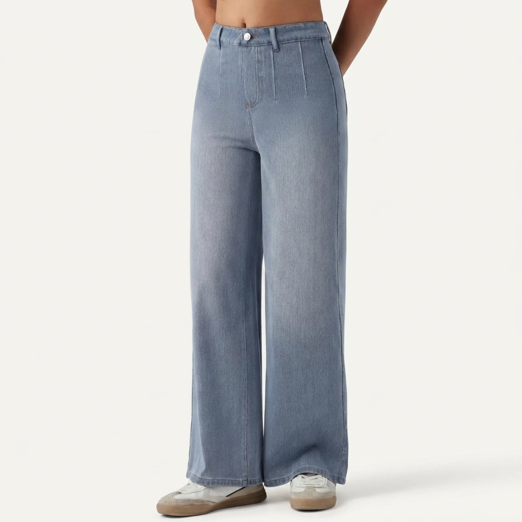 Jeans SculptFlex Cintura Média Wide