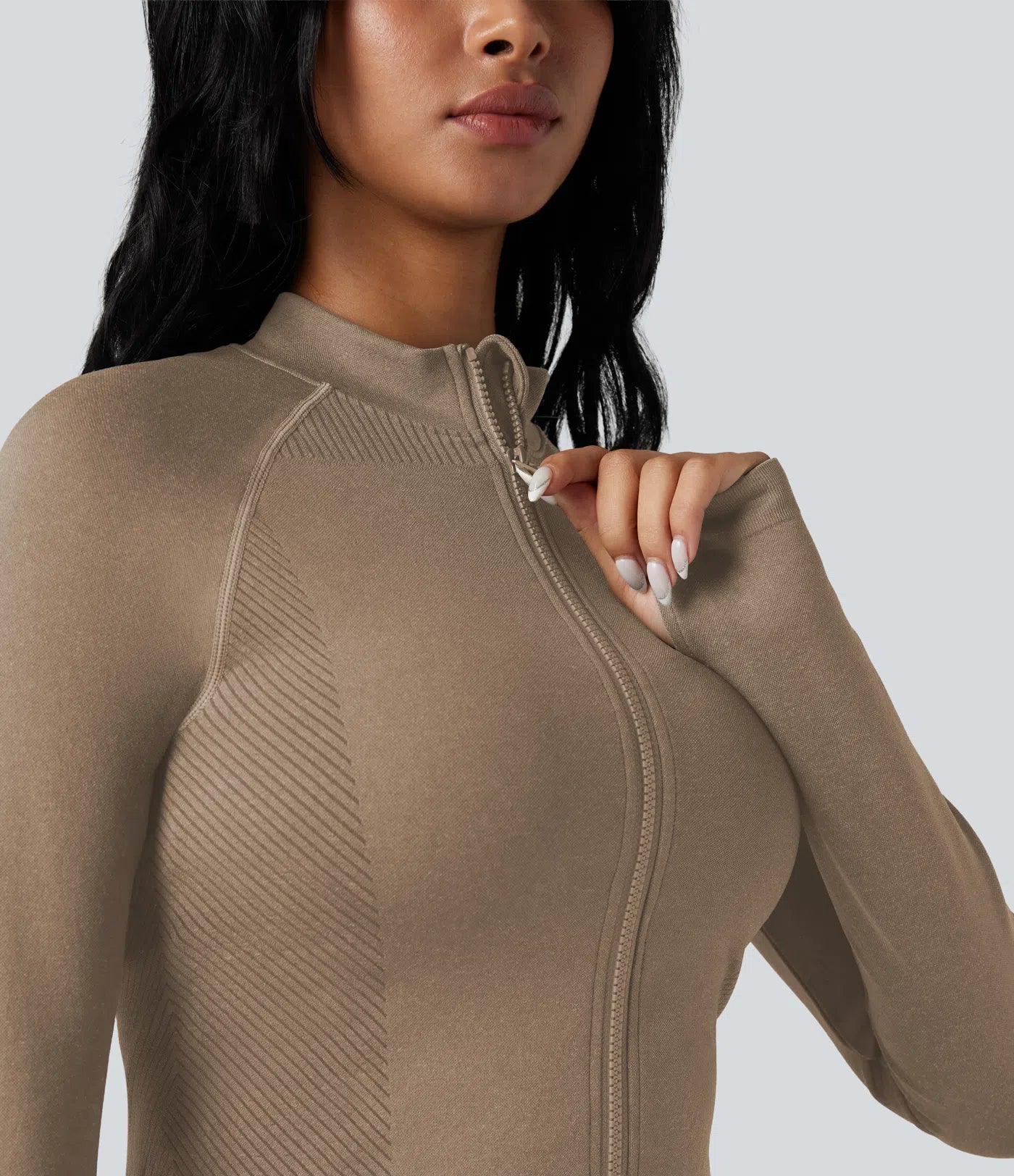 Ζακέτα Yoga Seamless Flow με Φερμουάρ