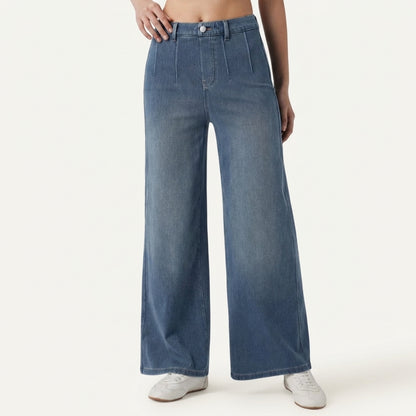 Jeans SculptFlex Cintura Média Wide