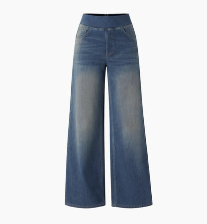 Jeans Flex Tiro Medio Wide