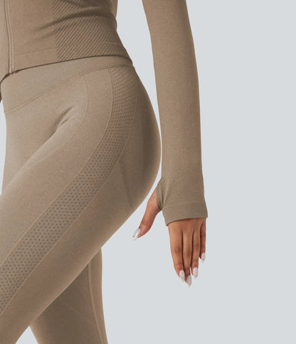 Ζακέτα Yoga Seamless Flow με Φερμουάρ