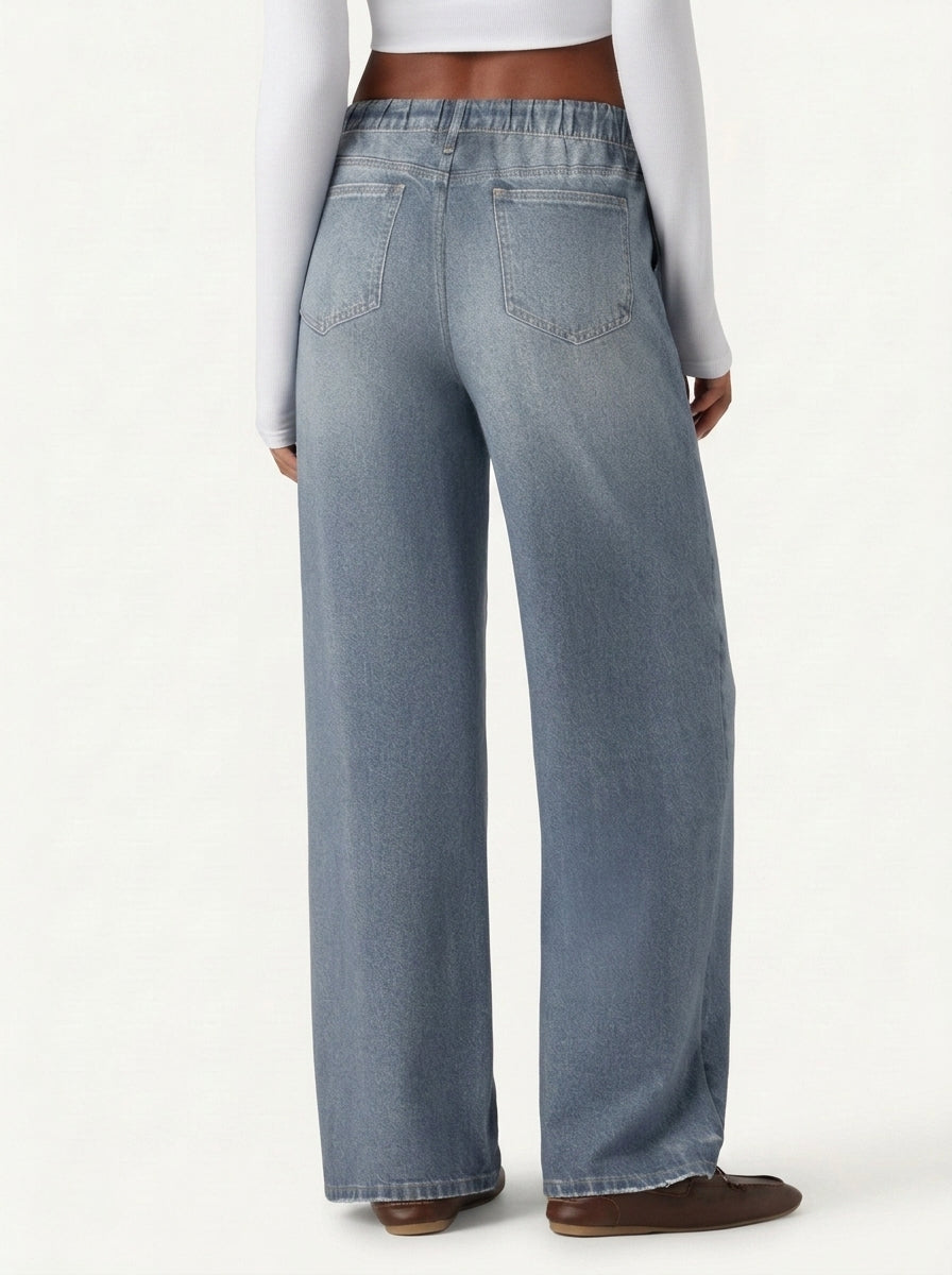 Jeans FlexWide Cintura Média