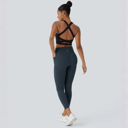 Leggings ElevateFit Cintura Alta Bolsillos