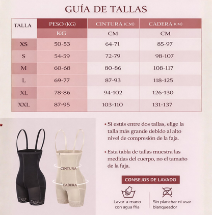 Body Modelador Integral com Controlo e Realce