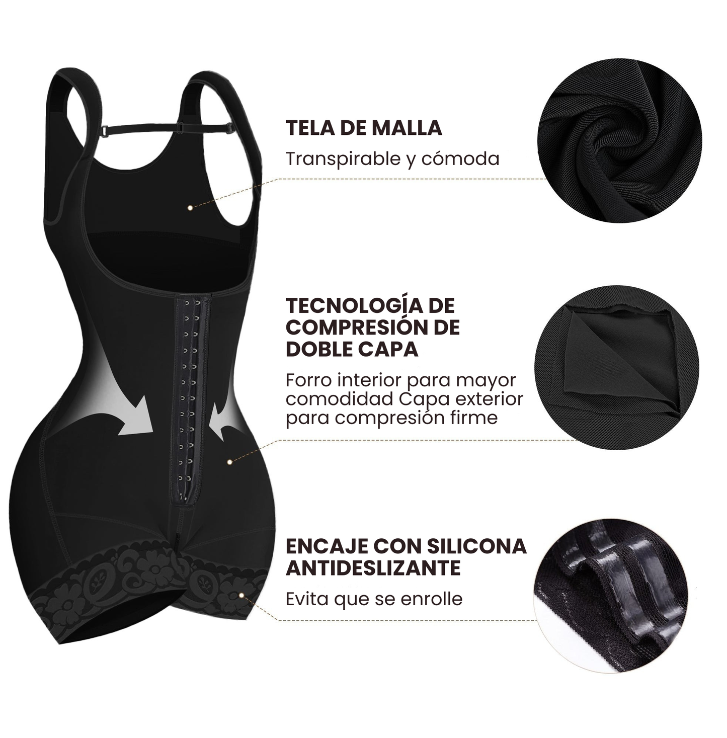 Body Sculpt Lift con Cremallera