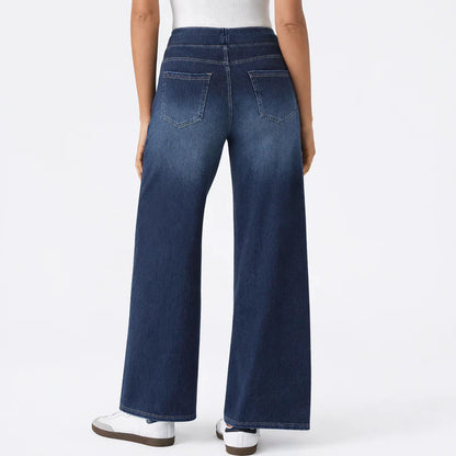 Jeans Flex Tiro Medio Wide