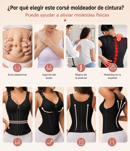 Corset Látex Varillas Cierre Frontal