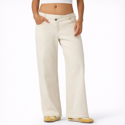 Jeans AsymLow Tiro Bajo Asimétrico
