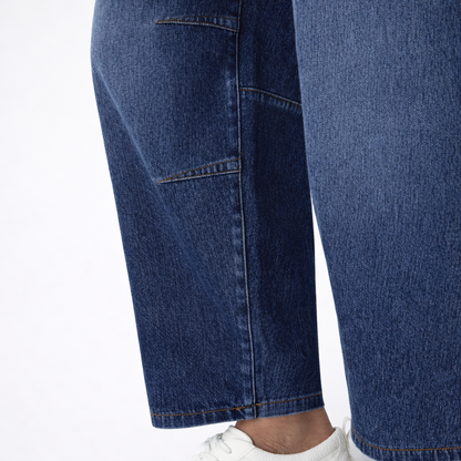 Jeans Barrel Tiro Bajo Flex