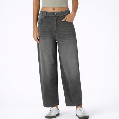 Jeans Barrel Tiro Bajo Flex