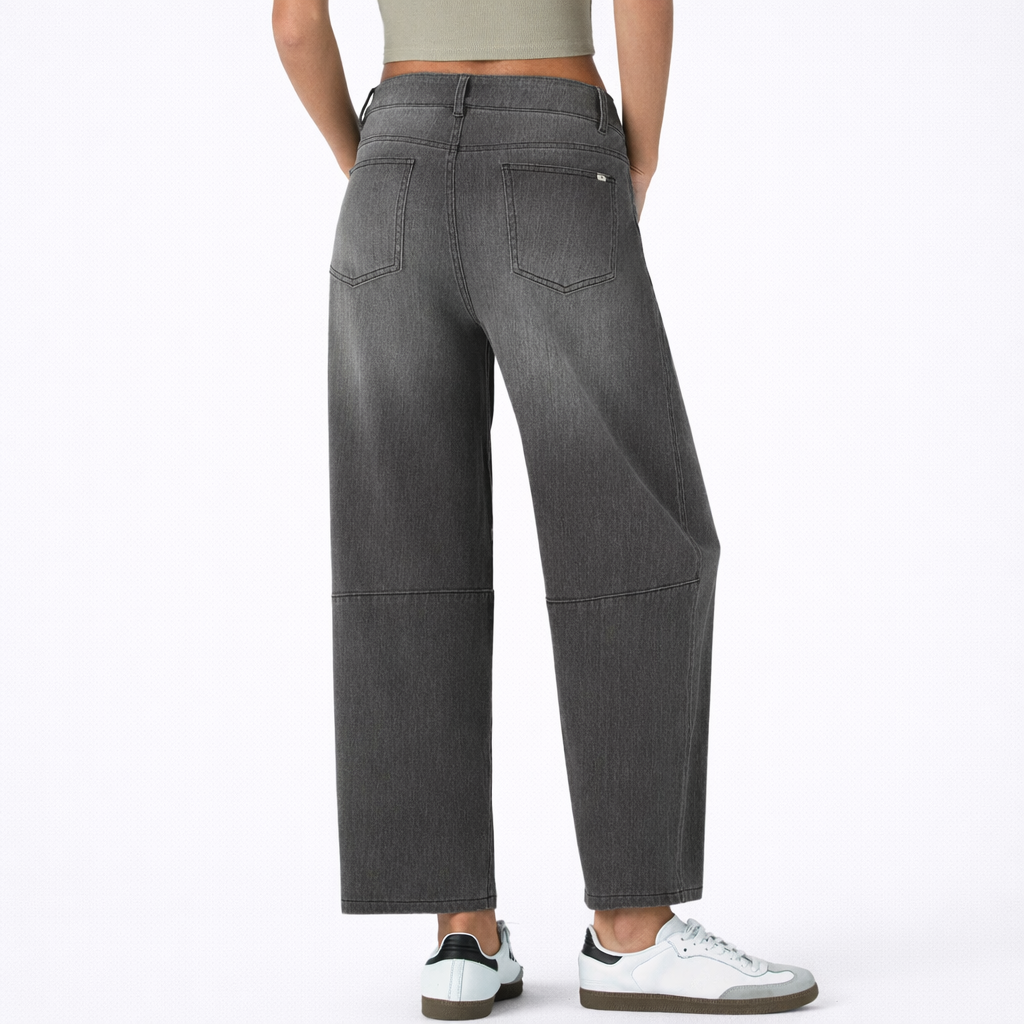 Jeans Barrel Tiro Bajo Flex