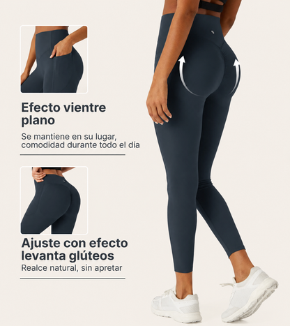 Leggings ElevateFit Cintura Alta com Bolsos