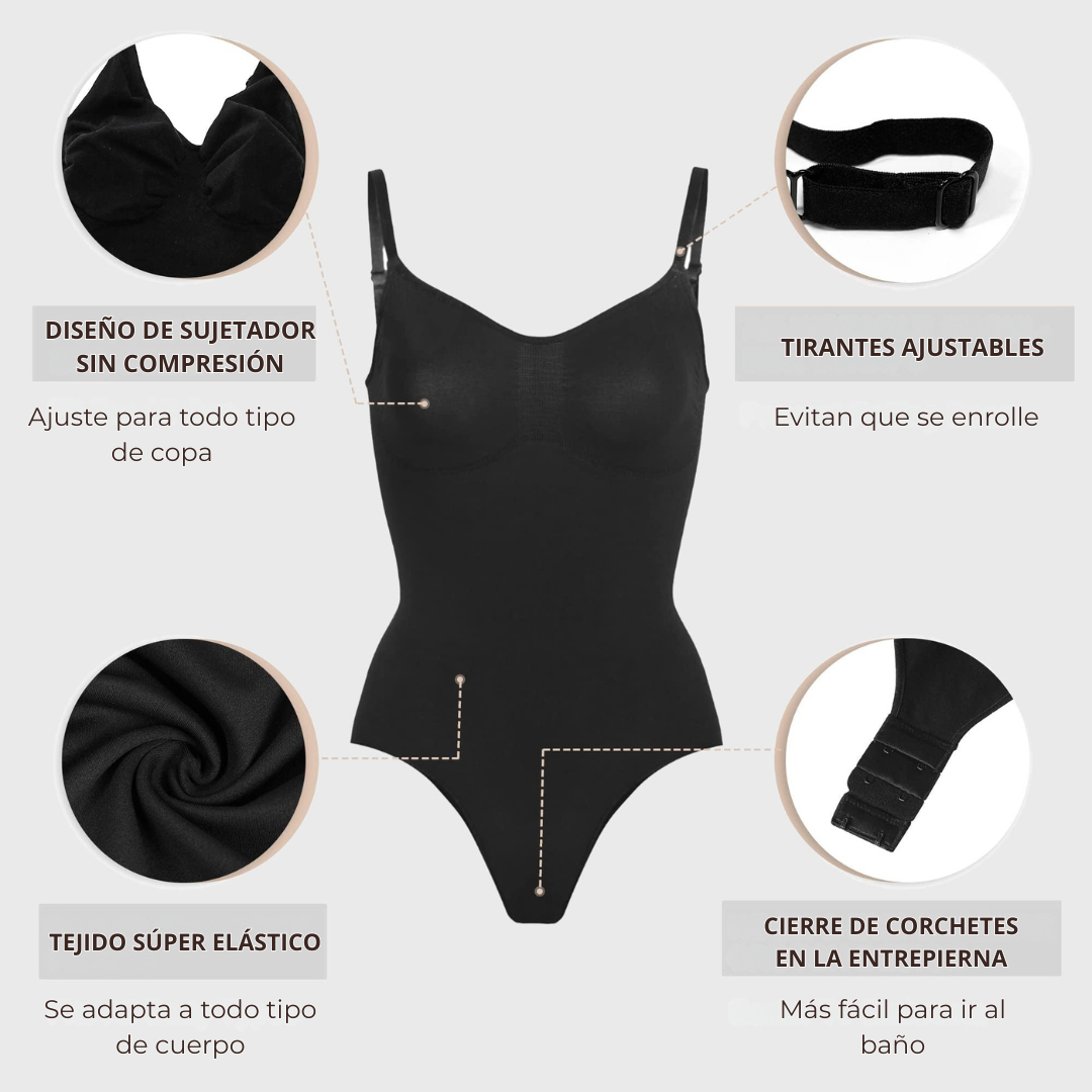 Ολόσωμο Sculpt Tanga με Έλεγχο Μέσης