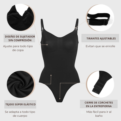 Ολόσωμο Sculpt Tanga με Έλεγχο Μέσης